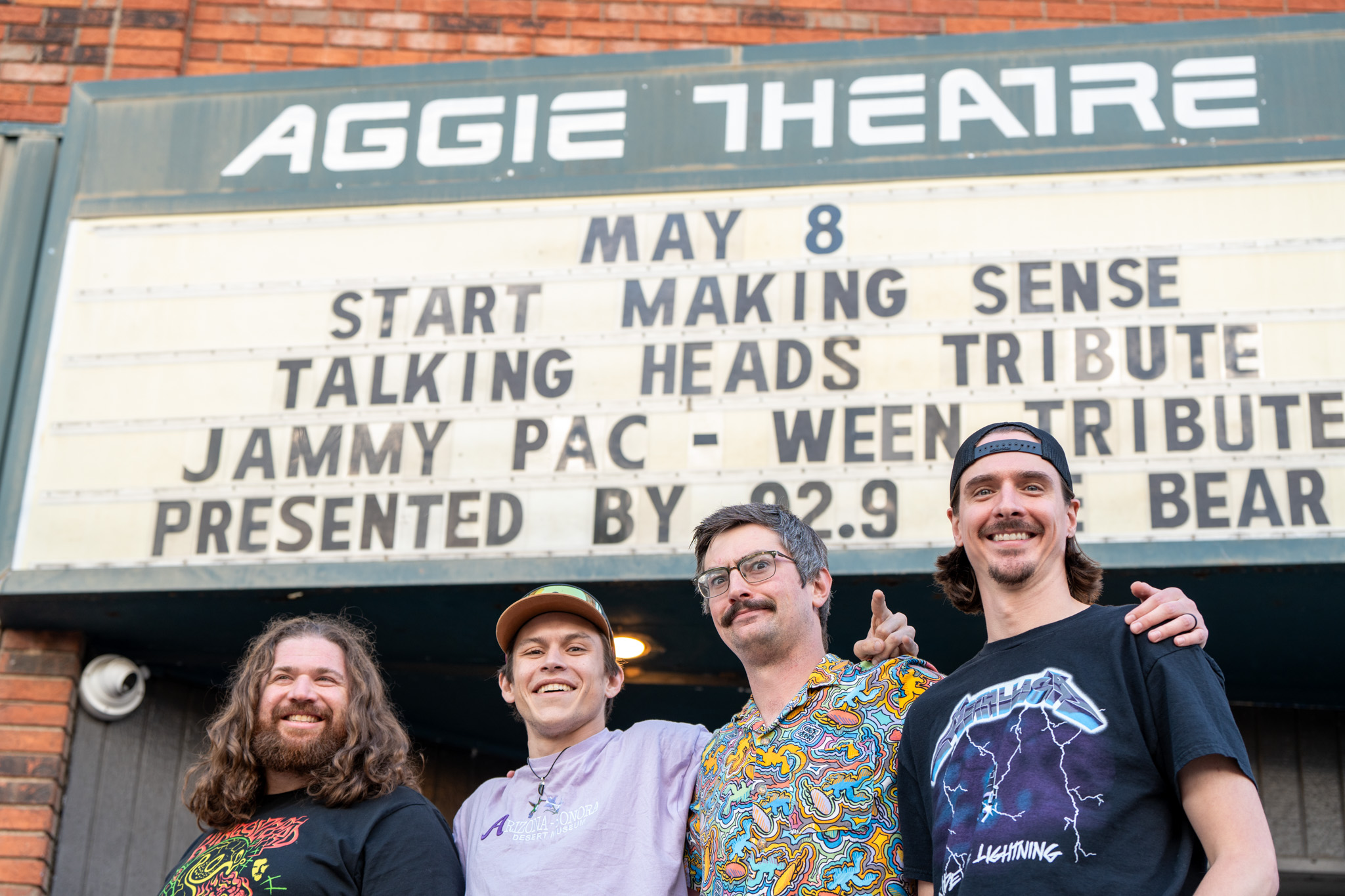 Jammy Pac at the Aggie Theater marquee